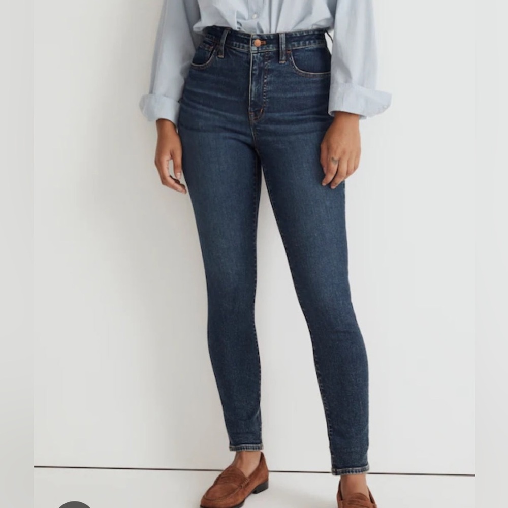 Madewell‎ Dark Blue Women's Curvy Roadtripper jeans